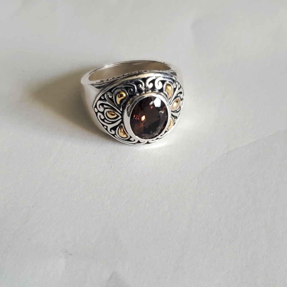 Samuel B. sterling silver 18k ring